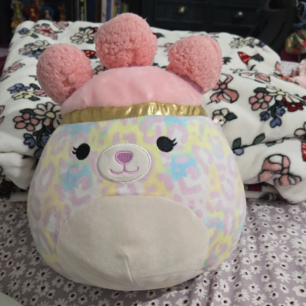 Pink and Gold Squish-doos Cheetah Squishmallows - Picture 1 of 3